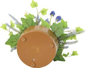 Aranjament plante artificiale Lafiora în ghiveci H 28 cm albastru