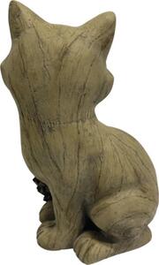 Decorațiune vulpe Lafiora 26,5x22x37,5 cm maro