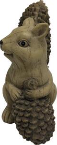 Decorațiune veveriță Lafiora 32,5x17,5x34,5 cm maro