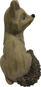 Decorațiune vulpe Lafiora 26,5x22x37,5 cm maro