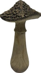 Decorațiune ciupercă Lafiora 21,5x21,5x43 cm maro