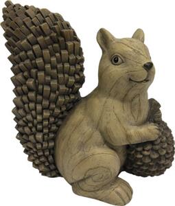 Decorațiune veveriță Lafiora 32,5x17,5x34,5 cm maro