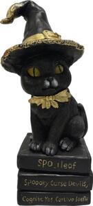 Decorațiune pisică Halloween Lafiora 26x26x55,5 cm negru