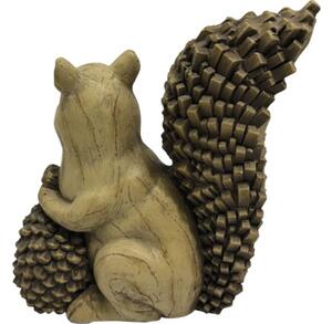 Decorațiune veveriță Lafiora 32,5x17,5x34,5 cm maro