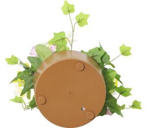 Aranjament plante artificiale Lafiora în ghiveci H 28 cm roz/ galben