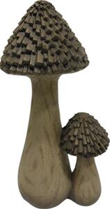 Decorațiune ciuperci Lafiora 24x18,5x47,5 cm maro