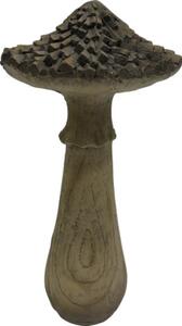 Decorațiune ciupercă Lafiora 21,5x21,5x43 cm maro