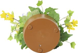 Aranjament plante artificiale Lafiora în ghiveci H 28 cm lila/ galben