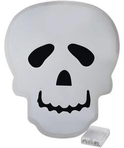 Decorațiune luminoasă craniu Lafiora Infinity H 34,8 cm portocaliu