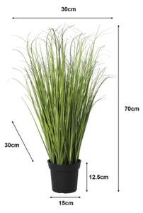 Plantă artificială iarbă decorativă în ghiveci H 70 cm