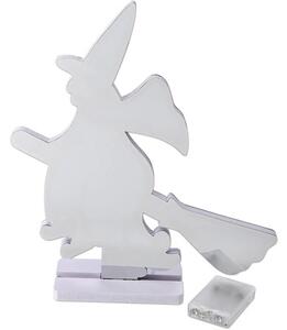 Decorațiune luminoasă vrajitoare pe mătură Lafiora Infinity H 35 cm lumină colorată