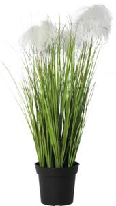 Plantă artificială iarbă verde în ghiveci H 69 cm