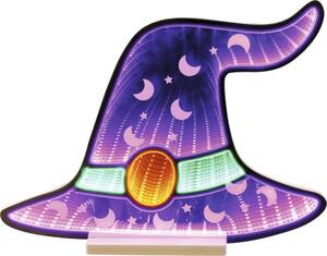 Decorațiune luminoasă pălărie vrăjitoare Lafiora Infinity H 35 cm lumină colorată