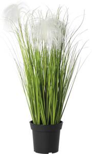 Plantă artificială iarbă verde în ghiveci H 69 cm