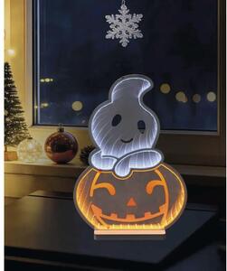 Decorațiune luminoasă dovleac fantomă Lafiora Infinity H 35 cm lumină colorată