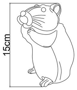 Figurină decorativă Lafiora Veveriţă LED acril H15 cm maro
