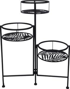 Suport plante pentru 3 ghivece pliabil Lafiora Ø 40-45 cm H 58 cm
