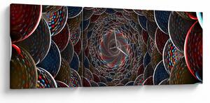 Tablou - Vortex (cu ceas) (90x30 cm)