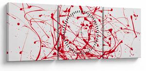 Tablou - Tehnica de picurare (cu ceas) (90x30 cm)