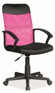 Scaun pentru copii VIKY Q-702, 49x95-105x48, roz / negru