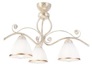 Brilagi - Lustră LED aplicată ANTICO 3xE27/60W/230V 3000K patină albă