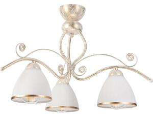 Brilagi - Lustră LED aplicată ANTICO 3xE27/60W/230V 3000K patină albă