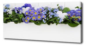 Print pe pânză flori albastre