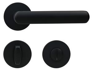 Baterii Como din aluminiu - rozeta WC, negru