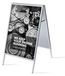 Cartelă publicitară A0, colț ascuțit, profil 32 mm, aluminiu