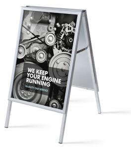 Cartelă publicitară A1, colț ascuțit, profil 32 mm, aluminiu