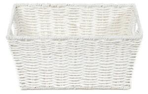 Cos din rachita compactor 31 x 24 x 14 cm, alb