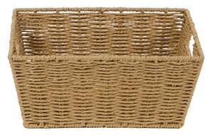 Coș tricotat compactor 31 x 24 x 14 cm, bej