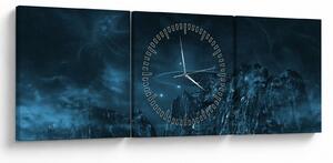 Tablou - Misiune extraterestră (cu ceas) (90x30 cm)