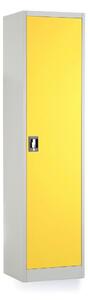 Dulap metalic universal, 50 x 40 x 185 cm, încuietoare cu cilindru, galben - ral 1023