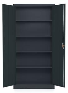 Dulap metalic universal, 90 x 40 x 185 cm, inchidere cilindrica, antracit - ral 7016