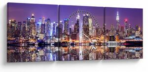 Tablou - Manhattan (cu ceas) (90x30 cm)