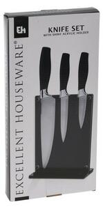 Set de cuțite EH din 3 piese în bloc de cuțiteNegru
