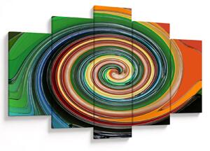 Tablou abstract - spirala colorata (150x105 cm)