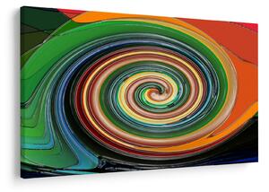 Tablou abstract - spirala colorata (90x60 cm)