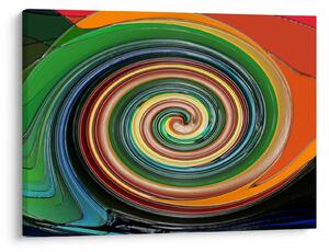 Tablou abstract - spirala colorata (70x50 cm)