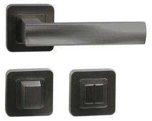 Fitinguri Zamak Bolzano - rozeta WC, neagra