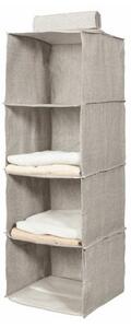Organizator de haine agatat 30 x 30 x 94 cm, gri