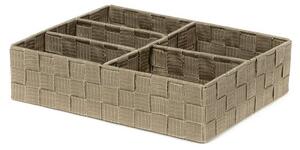 Organizator Compactor TEX 32 x 25 x 8 cm, 5 piese, maro deschis