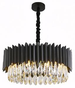 Toolight Toolight, lampă de tavan din cristal 8xE14, APP1657-8CP, neagră, OSW-04062