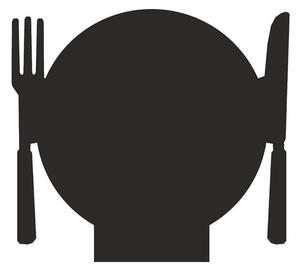 Placă HPL de scriere neagră, restaurant, neagră