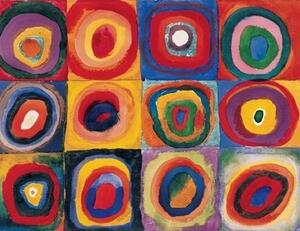 Imprimare de artă Color Study: Squares with Concentric Circles, Kandinsky