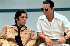 Fotografie Al Pacino And Johnny Depp, Donnie Brasco 1997 Directed By Mike Newell, (40 x 26.7 cm)