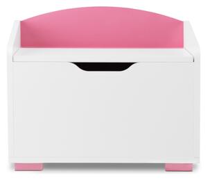 Comoda pentru copii (bloc cu sertare) THALIA, 60x50x35, alb/roz