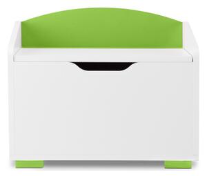 Comoda pentru copii (bloc cu sertare) PABIS, 60x50x35, alb/verde