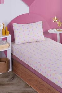 Unicorn Dreams egyszemélyes lepedőgarnitúra, bézs